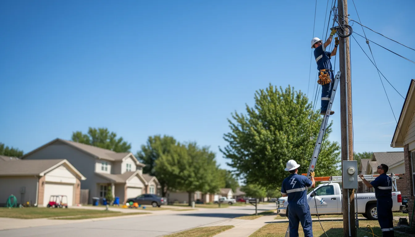 Residential electrician providing installation services in Deshler, OH